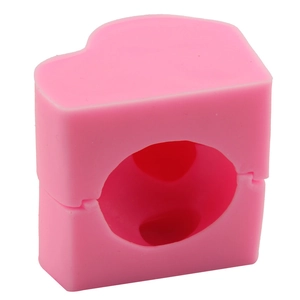 Moule en silicone rose en forme de cœur pour canard DIY, fondant et chocolat
