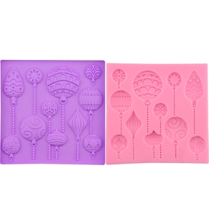 Christmas Ball Silicone Fondant Mold For Cake Decoration Chocolate Candy DIY Baking Tool Festive Theme Kitchen Bakeware