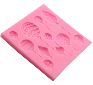 Pink silicone mold for Christmas balloon fondant cake and chocolate baking tools