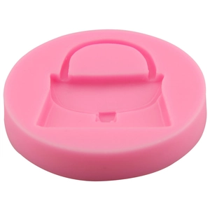 Pink handbag shaped silicone mold for DIY baking and chocolate cake decoration