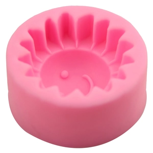 Stampo in silicone rosa girasole e riccio per decorazione torte fondente e sapone DIY