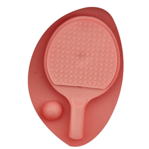 Silikonform für Tischtennisschläger und Ball zur Dekoration von Fondant und Schokolade