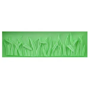 Grass pattern silicone fondant cake mold in green for chocolate DIY baking tool