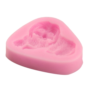 Rosa 3D Silikonform Löwe Hund für Tortendeko und handgemachte Seifenherstellung