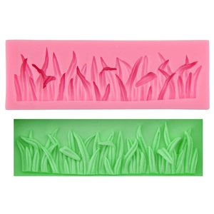 Silicone Grass Pattern Fondant Cake Mold DIY Chocolate Baking Decoration Tool Botanical Texture Sugarcraft Gum Paste Mold