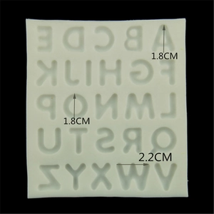 Uppercase 26 alphabet silicone DIY fondant mold for cake chocolate baking decoration