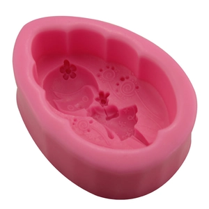 Stampo in silicone rosa con ragazza 3D e motivi floreali per saponi e dolci fai-da-te