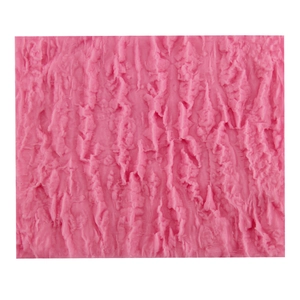 Pink rectangular tree bark texture silicone mold for fondant cake and chocolate decor