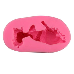 Rosa Silikonform für schlafendes Baby Seife und Fondant Tortendeko DIY-Werkzeug