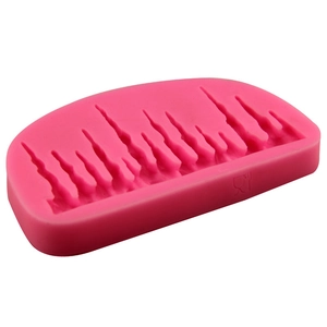 Food grade silicone icicle mold for fondant cake decorating and drip effect sugarcrafting