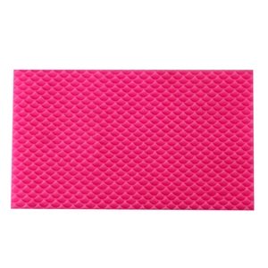 Mermaid Fish Scale Texture Silicone Fondant Mold Scalloped Pattern Cake Decorating Tools DIY Chocolate Baking Mat Tray