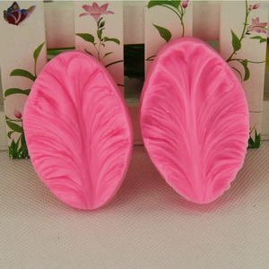 Pink tulip and maple leaf silicone mold set for fondant cake decorating and DIY baking