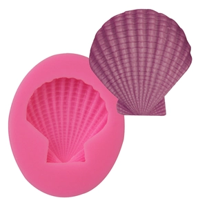 Ocean Theme Shell Silicone Mold For Chocolate Fondant Cake Decorating Resin DIY Soap Baking Scallop Shaped Craft Tool