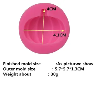 3D pumpkin-shaped silicone mold for Halloween cake decorating and DIY baking projects