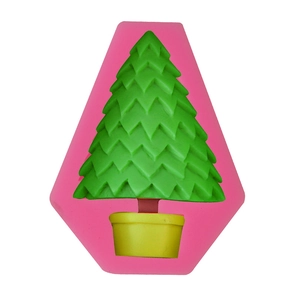 Weihnachtsbaum Blumentopf Silikon Fondant Form Schokolade Kuchen Backwerkzeug DIY Dekoration Zubehör