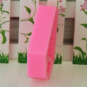 Rosa Silikonform Tannenbaum mit Blumentopf für Fondant Kuchen und Weihnachtsgebäck