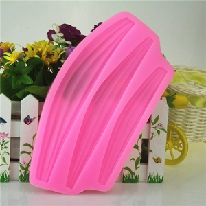 Stampo in silicone rosa per decorazioni torte in fondant e bordi a forma di nastri