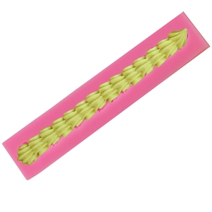 Long Strip Chain Shell Silicone Fondant Mold For Cake Decoration DIY Baking Chocolate Pastry Tool Pink Kitchen Mold