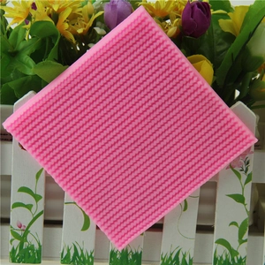 Pink silicone knitting texture mold for fondant cake decoration and baking crafts