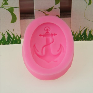 Pink silicone mold featuring an anchor and rope design for DIY baking and handmade soaps