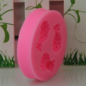 Mini moule à poisson en silicone rose pour chocolat, fondant et pâtisserie