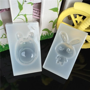 Stampi in silicone Totoro e coniglio per colata di resina e accessori fai-da-te