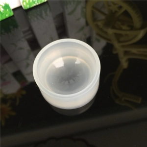 Translucent 30mm round silicone mold for DIY resin jewelry and gemstone pendants