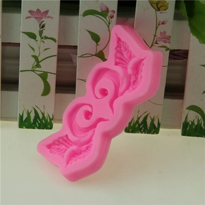 Pink vine floral silicone fondant mold for delicate cake lace and chocolate decoration