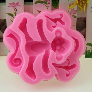 Moule en silicone rose en forme de singe pour fondant, chocolat et décoration de gâteaux