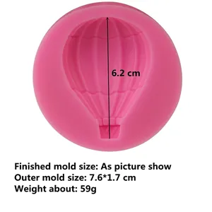 Silikonform Heißluftballon für Fondant und Schokolade Kuchendekoration Werkzeug