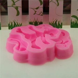 Moule en silicone rose singe pour décoration de gâteaux fondant et chocolat