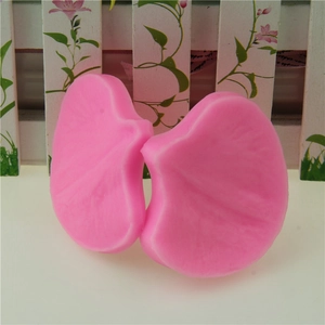 Stampi in silicone petali orchidea rosa con trama realistica per decorazione torte