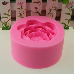 3D lotus silicone mold for handmade soap and flower-shaped fondant cake decorating