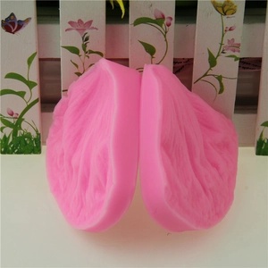 Pink peony petal silicone mold for fondant cake decorating with realistic vein textures