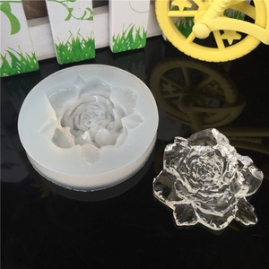 3D Rose Flower Silicone Mold Mirror Surface DIY Resin Epoxy Glue Mold For Jewelry Making Handmade Cake Chocolate Baking Tools