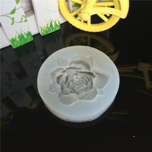 Blooming rose flower silicone mold for UV resin and clay DIY crafts with mirror finish