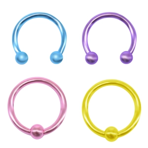 Anello al Naso a Ferro di Cavallo in Acciaio Inossidabile 316L Bilanciere Circolare Per Uomo Donna Gioielli per Piercing Corporeo Settale
