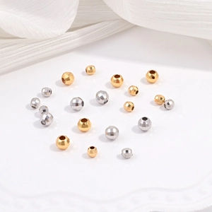 S925 Sterling Silver Laser Cut Faceted Disco Beads For Jewelry Making Sparkling Metal Spacer Beads For DIY Bracelet Necklace