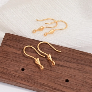 925 Sterling Zilver Vergulde Oorhaken Bloem Waterdruppel Vorm DIY Sieraden Onderdelen Componenten Voor Handgemaakte Oorbellen Maken