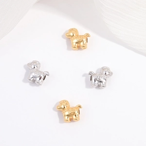S925 Sterling Zilver Paard Charm Geluk Munt Kraal Voor DIY Armband Sieraden Maken Vrouwen Cadeau Goud Zilver Verguld
