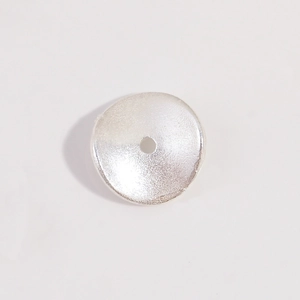 Copriperle a semicerchio in argento sterling S925 per creazione gioielli fai-da-te