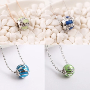 S925 Argento Sterling Smalto Zirconia Charm Tondo Per Collana Braccialetto Fai Da Te Gioielli Da Donna Pendente Accessorio