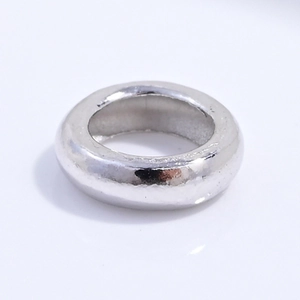 Distanziatore lucido in argento sterling S925 per collane e braccialetti fai-da-te