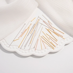 Chiodini a T in argento S925 oro, argento e oro rosa per creazione di gioielli DIY