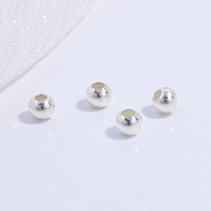 Set di quattro perline distanziatrici in argento sterling S925 per gioielli fai da te