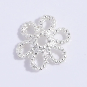 S925 sterling silver snowflake flower spacer bead for DIY jewelry and bracelet making