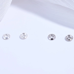 Anillos espaciadores de plata S925 pulidos y cepillados para accesorios de collar de perlas