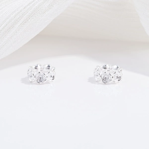 Elegantes cuentas de flores de plata S925 para creación de joyas y diseños de cuentas