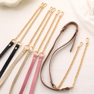 Adjustable PU Leather Metal Chain Bag Strap Versatile Crossbody Phone Chain Replacement Shoulder Strap Handbag Accessories For Women