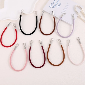 Fashion Suede Velvet Cord Bag Handle Strap With Alloy Clasps For Phone Case Charm Handbag Replacement Accessory Women